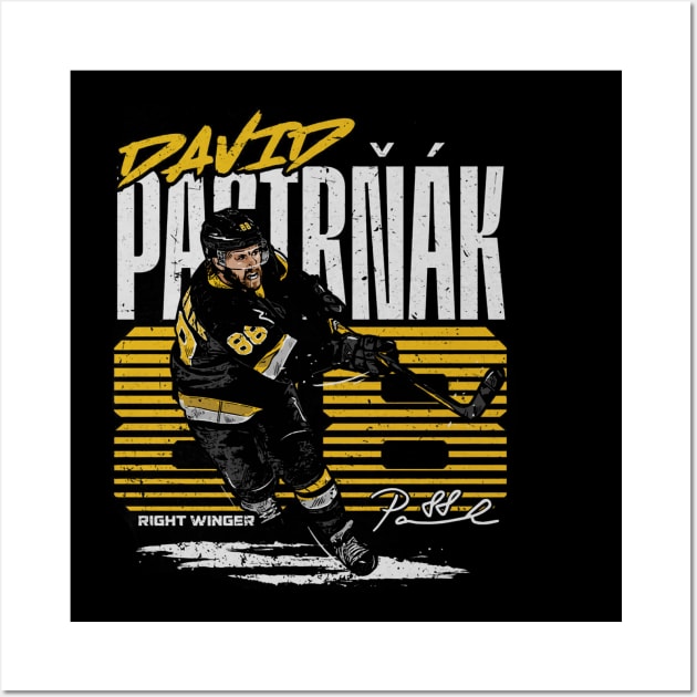 David Pastrnak Boston Retro Wall Art by ClarityMacaws